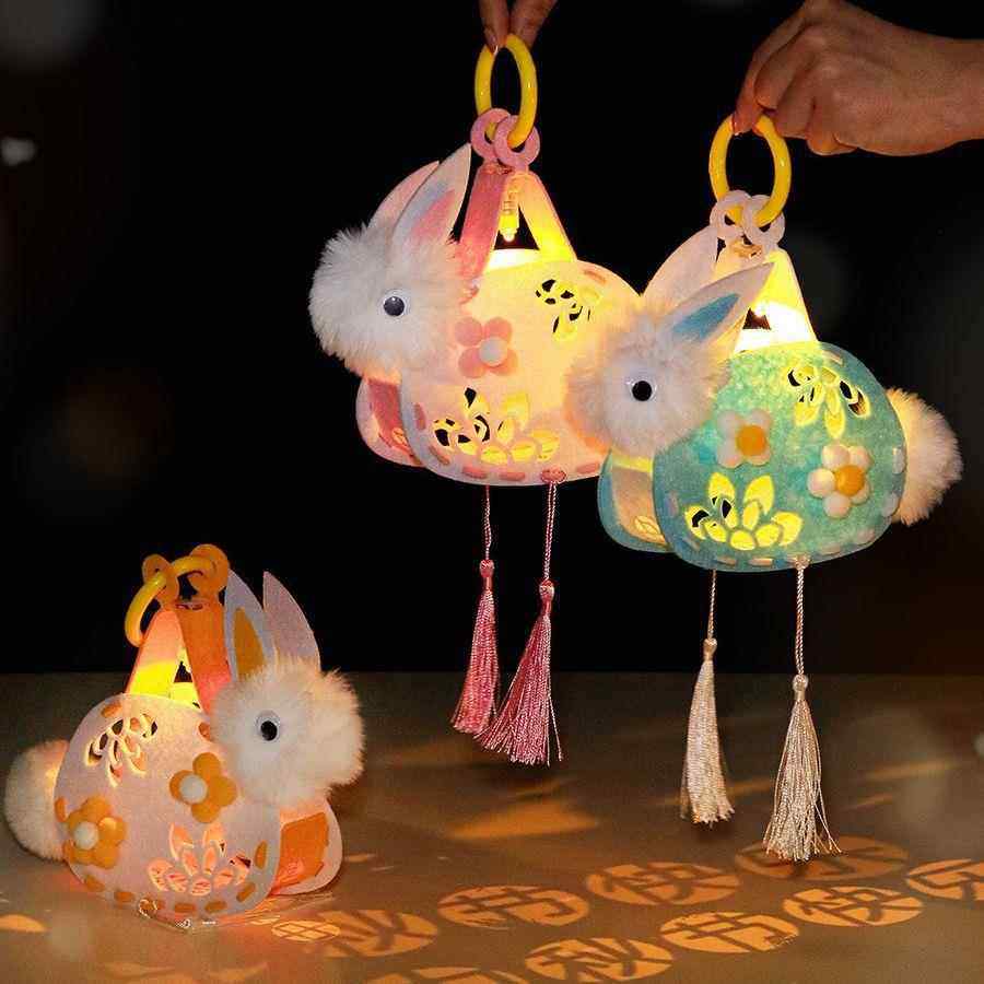 2023新款中秋儿童手提玉兔子小灯笼挂饰DIY手工制作材料包小花灯,个人护理/保健/按摩器材,按摩靠垫/坐垫,淘宝优惠券,粉丝福利购,淘宝优惠卷