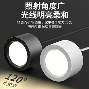 led吸顶圆形小吊灯明装 吊线筒灯店铺办公商用4寸6寸吊装 商铺餐厅