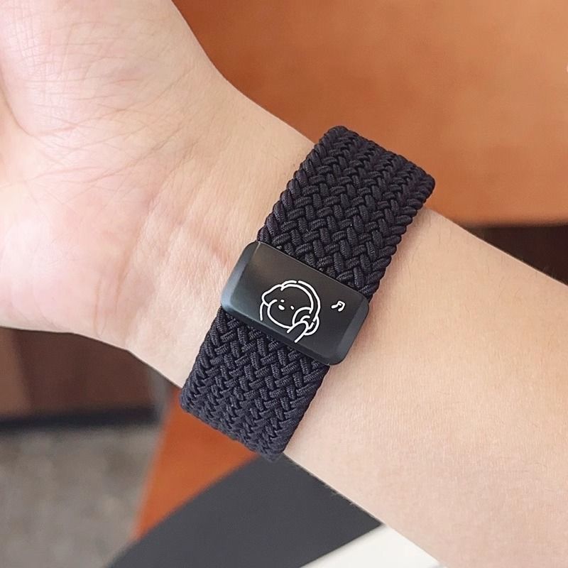 新款音乐小狗编织磁吸iwatchs11表带适用Applewatch10透气尼龙se3