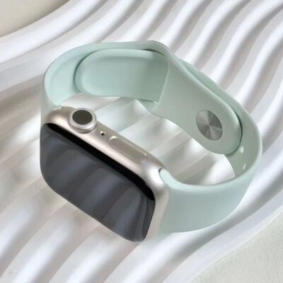 适用AppleWatchS10液态硅胶表带苹果手表表带S9876SEiWatch全系列