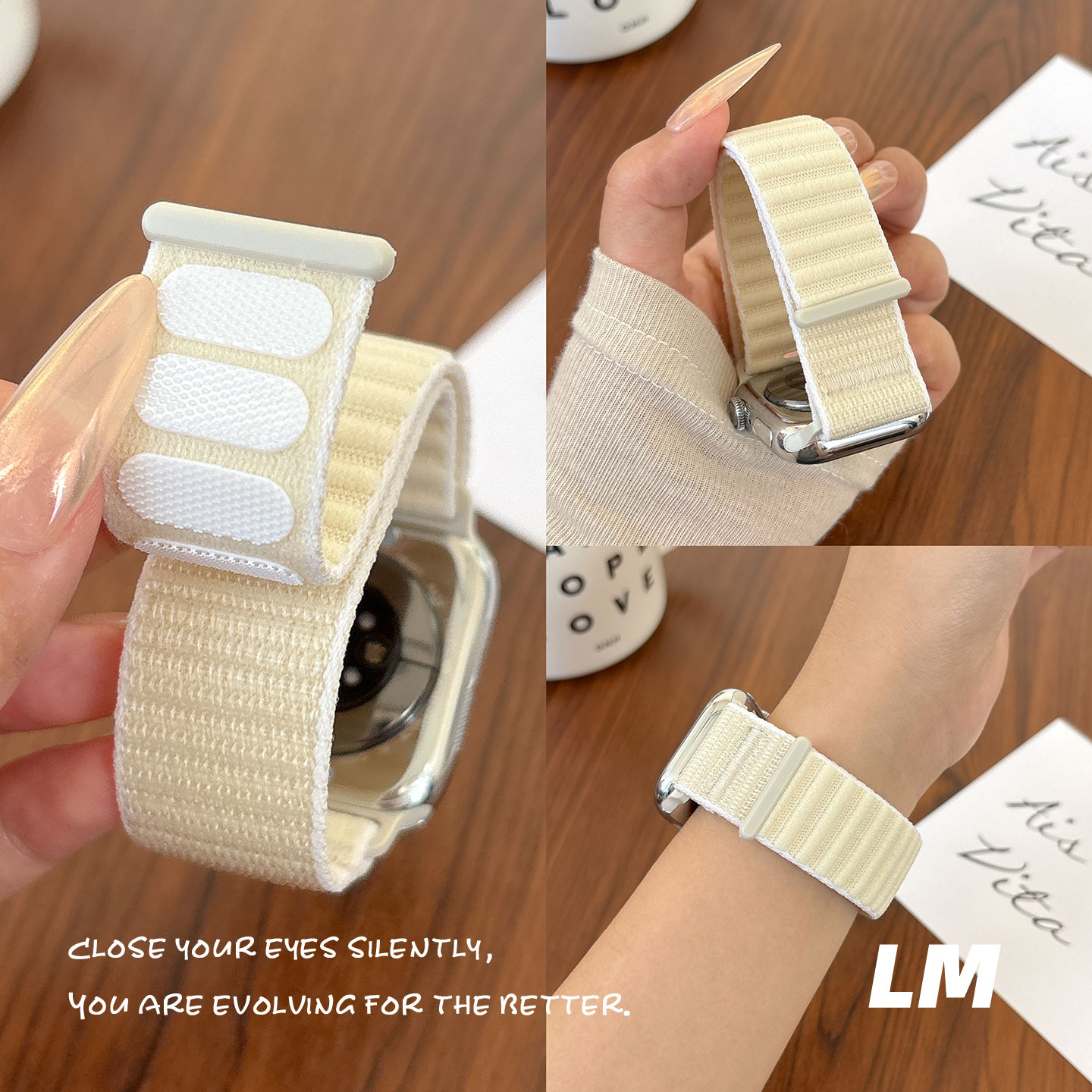适用iwatch11苹果手表Applewatch10表带s9原野山地纹尼龙编织s8s7