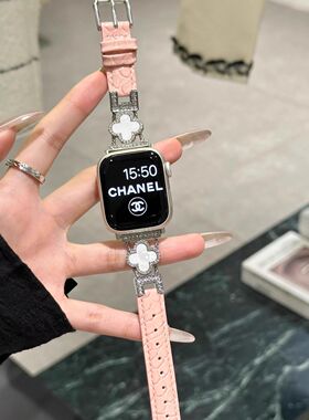 1027适用于AppleWatch10代表带新款四叶草鳄鱼纹新色iwatch9s8真