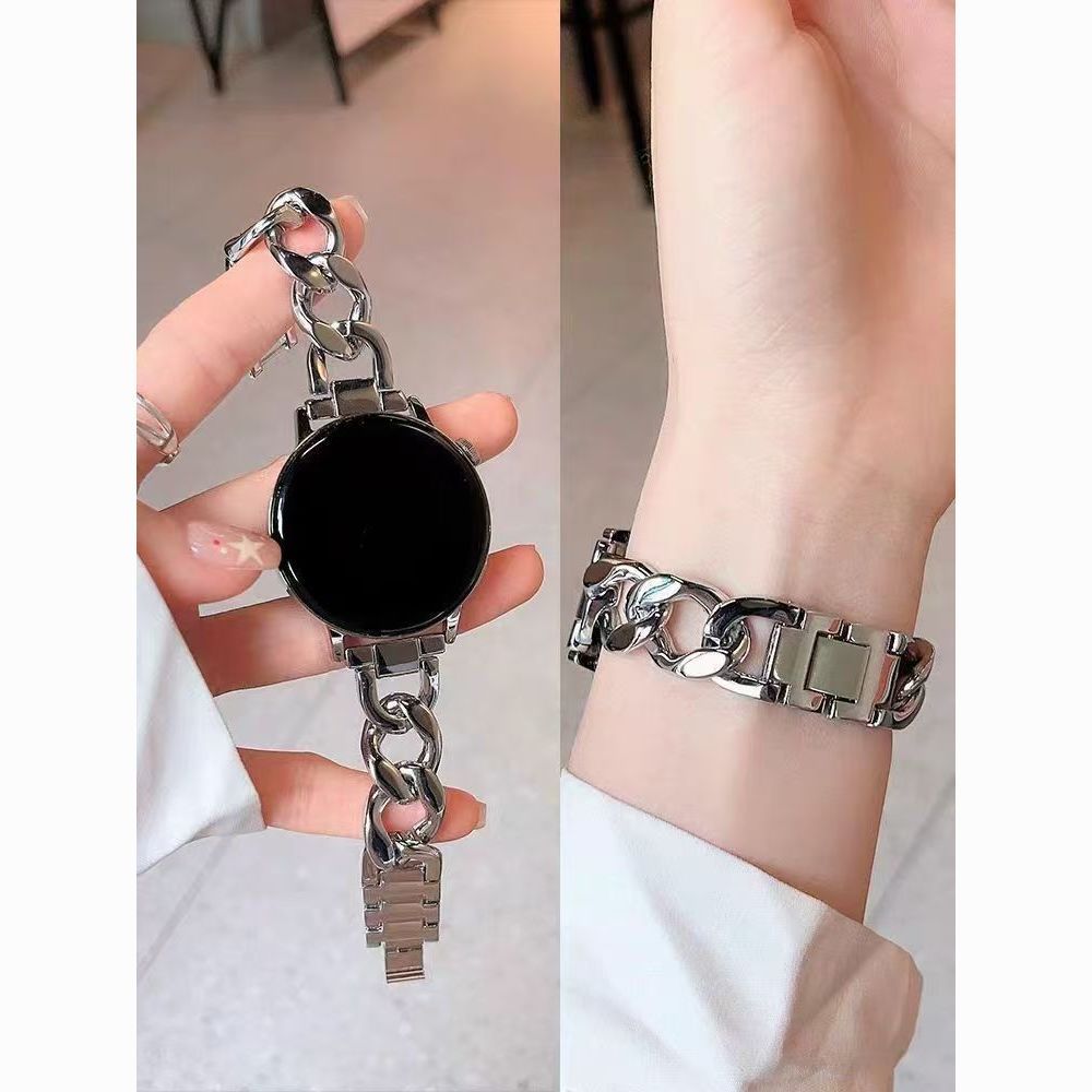 牛仔金属链适用watch4pro华为gt5表带watch3女款gt3高级watch2/GT