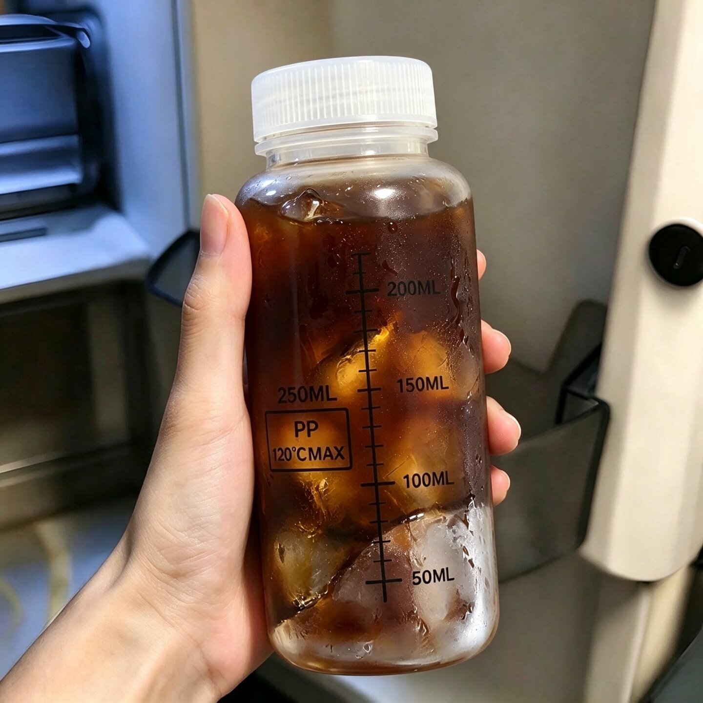 食品级PP耐高温刻度密封奶杯