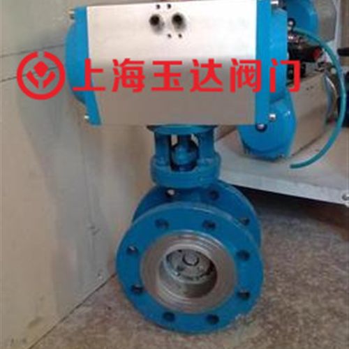 D643H-16C 气动铸钢硬密封法兰蝶阀 气动耐高温耐磨蝶阀 DN65