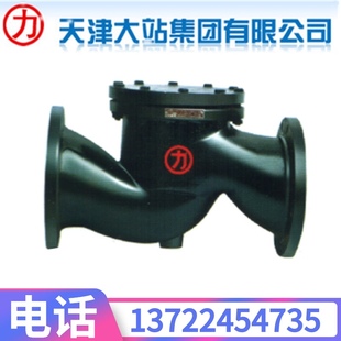 止回阀DN50 天津大站力字牌阀门 法兰卧式 H41T DN300 16铸铁升降式