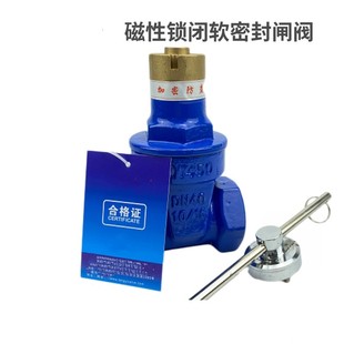 宁波杰克龙Z15X DN100 16Q铸铁丝扣内螺纹磁性锁闭软密封闸阀DN15