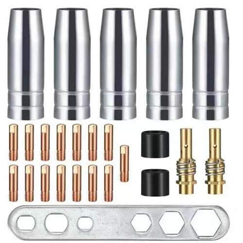 MB15AK套装导电嘴保护套 连接杆MIG15AK焊枪配件25件套