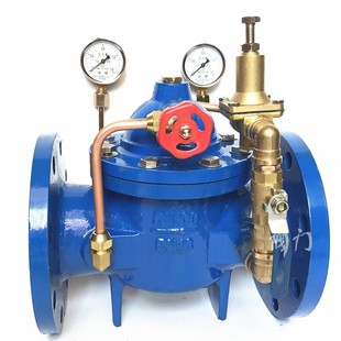 河北远大阀门200X DN250 16Q铸铁可调式 法兰减压稳压控制阀DN50