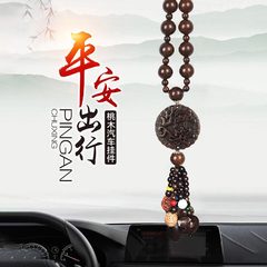 车载2024高档桃木新款饰品摆件车内吊饰创意葫芦挂件汽车男士挂饰