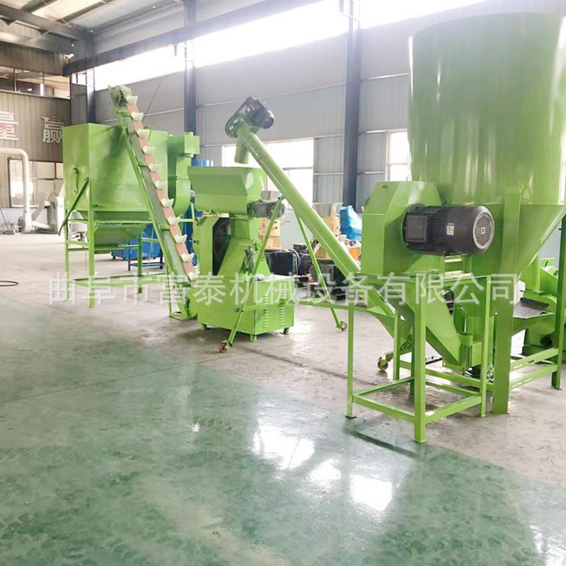 养殖牛羊饲料造粒机 豆杆玉米饲料颗粒机 350型环模饲料颗粒机