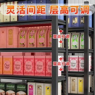 超市置物架多层储物架落地杂物库展示家用铁架子阳台收纳仓储货架