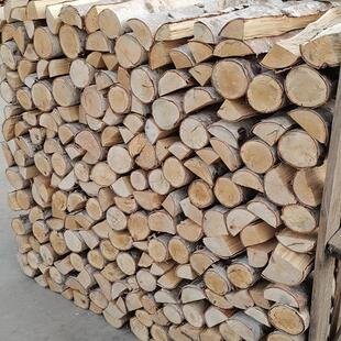 壁炉柴火干柴家用燃木取暖炉专用木柴白桦木材硬木壁挂炉装饰木头