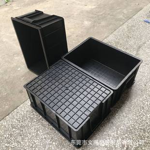 导电塑料胶筐 现货供应电子厂塑料收纳筐 车间中转运输周转箱