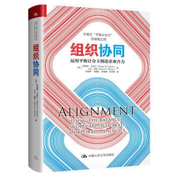 正版新书 组织协同:运用平衡计分卡创造企业合力:usin te alanced scorecard to create corporate synergies