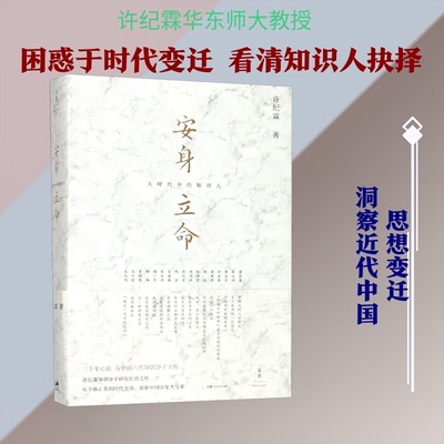 正版新书 安身立命:大时代中的知识人 许纪霖著 著 上海人民出版社