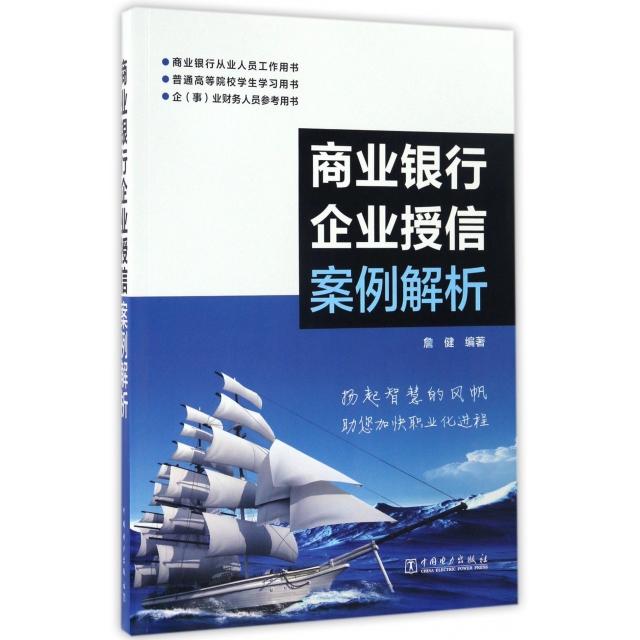 正版新书 商业银行企业授信案例解析(商业银行从业人员工作用书企事业财务人员参考用书普通高等院校学生用书) 詹健 中国电力
