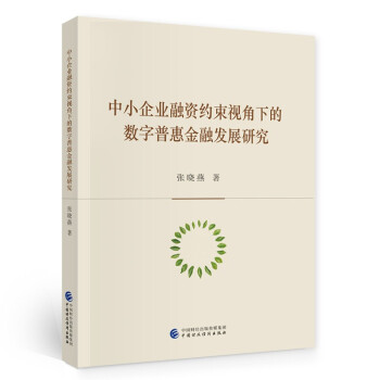 正版新书 中小企业融资约束视角下的数字普惠金融发展研究 张晓燕 著 中国财政经济出版社