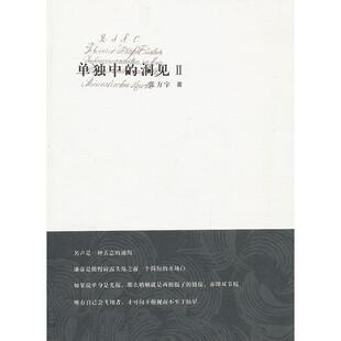 正版新书 单独中的洞见2 张方宇 作家出版社