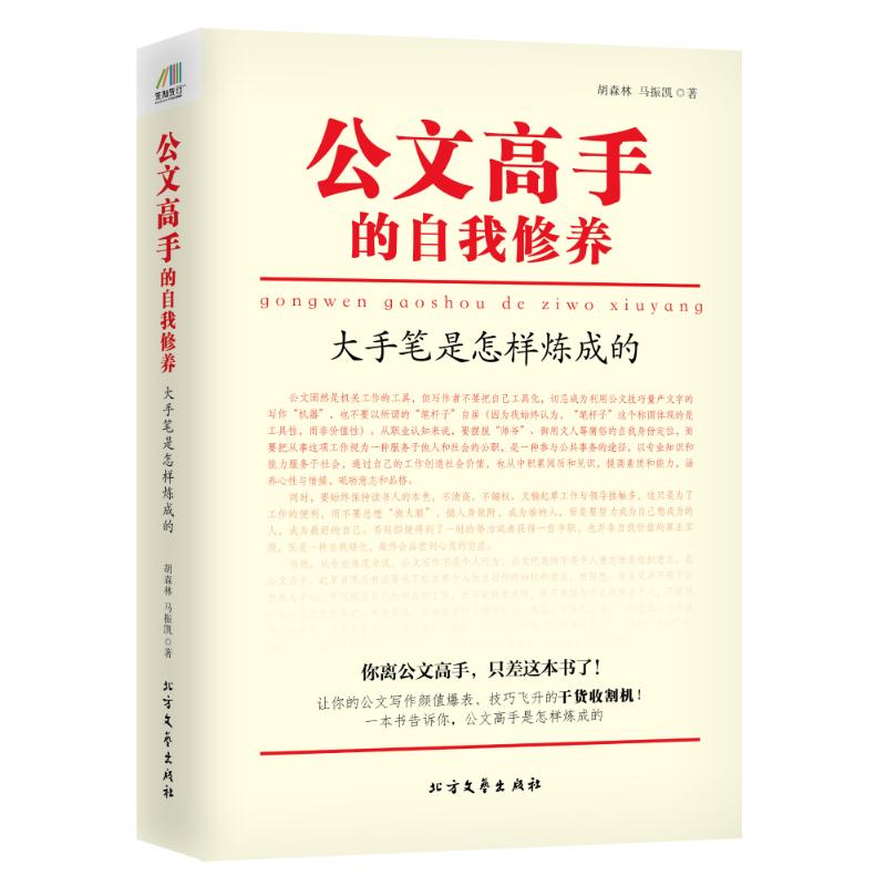 正版二手 公文高手的自我修养:大手笔是怎样炼成的 胡森林,马振凯 著 北方文艺出版社