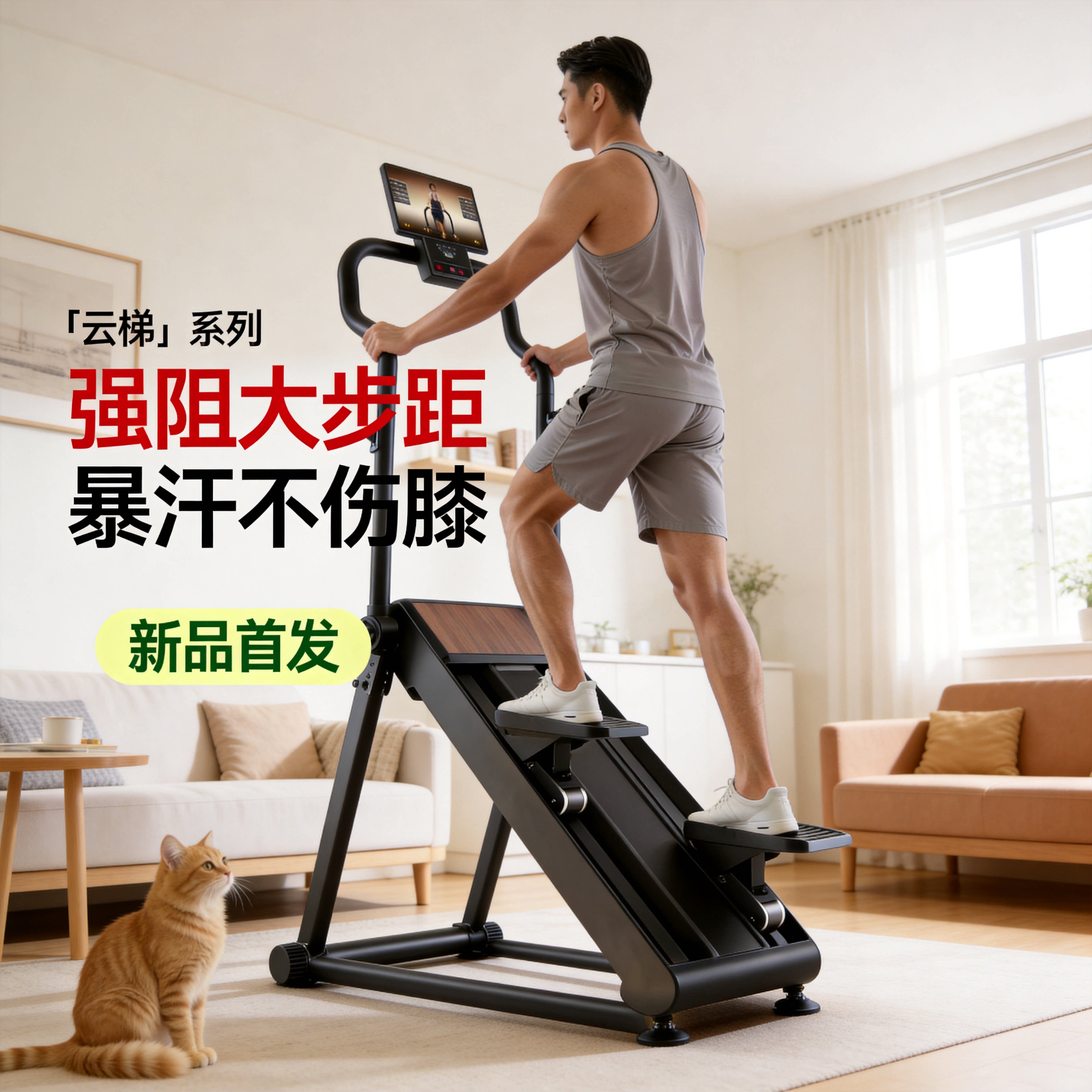 新款家用爬楼机可折叠踏步机登山