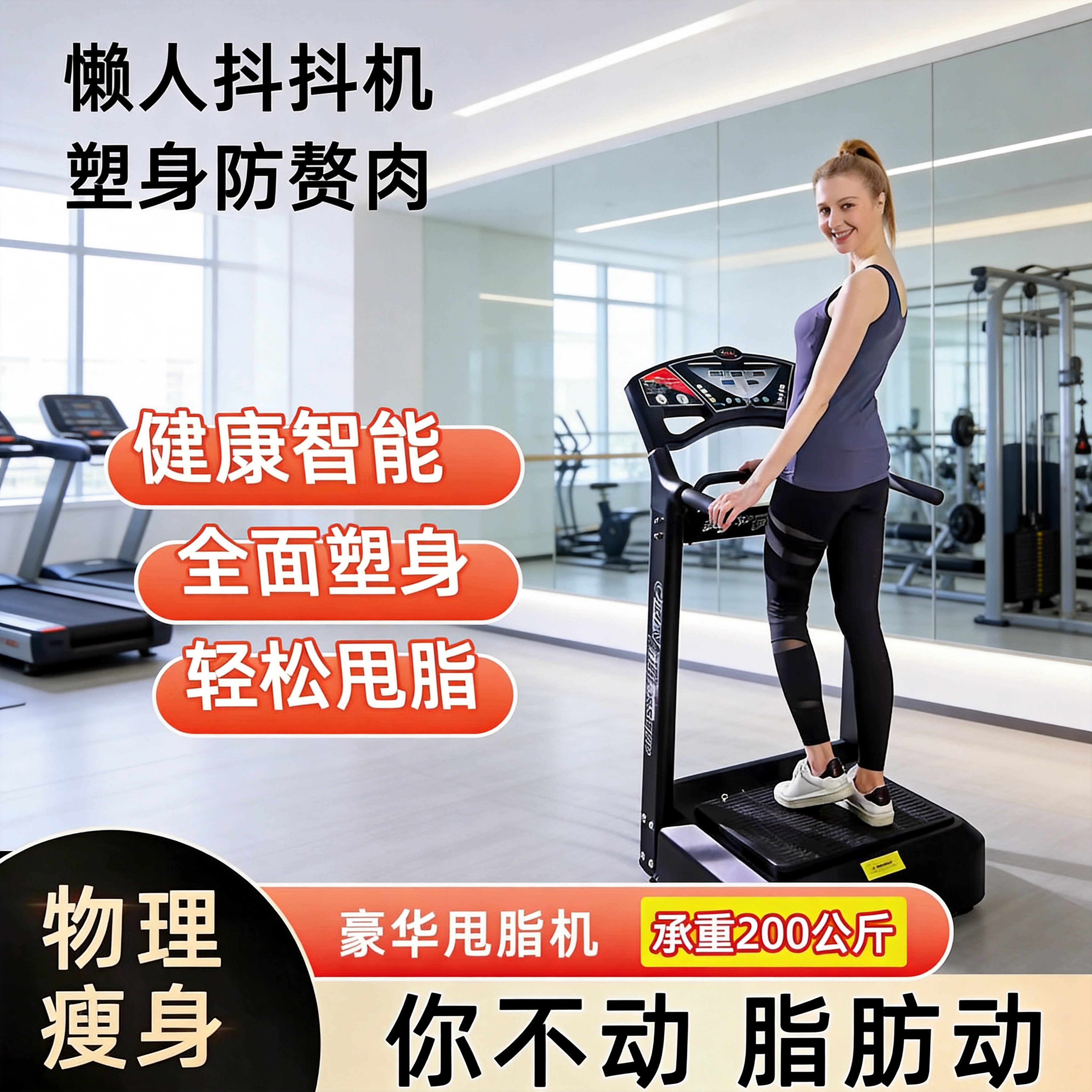 新款懒人瘦身神器燃脂抖抖机塑形