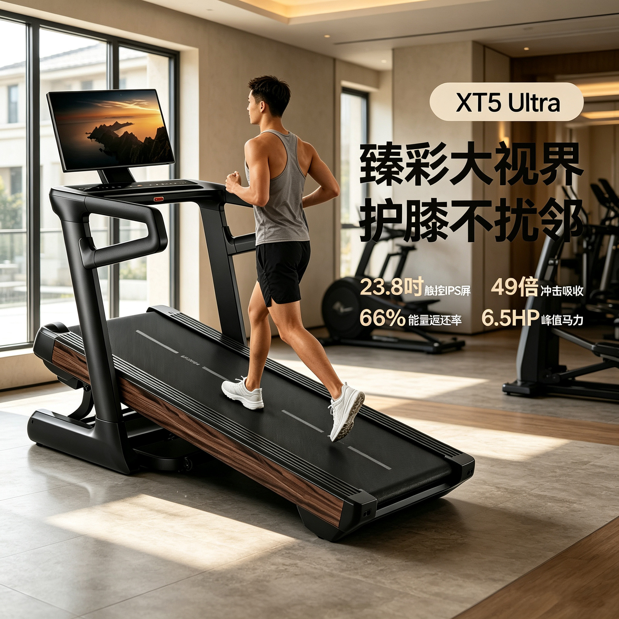 彩屏跑步机家用款超静音减震坡度