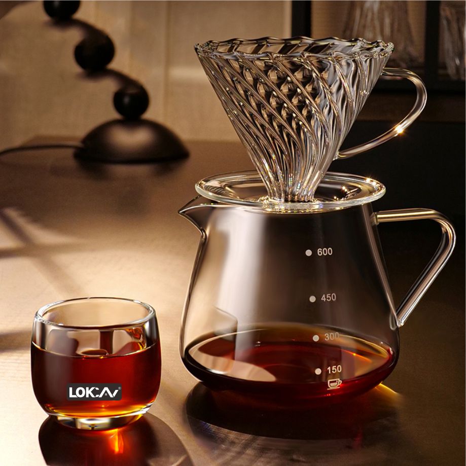 V60一体滤杯手冲咖啡壶套装