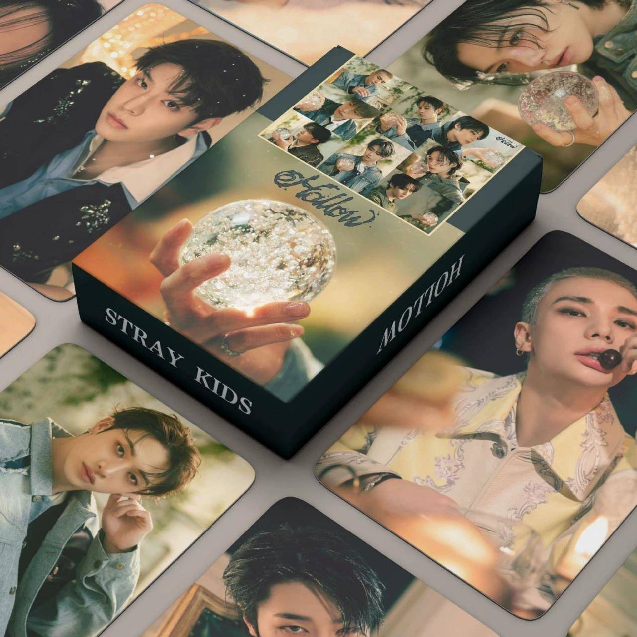 现货55张 Stray Kids小卡片专自印Hollow黄铉辰李龙馥Lomo收藏卡