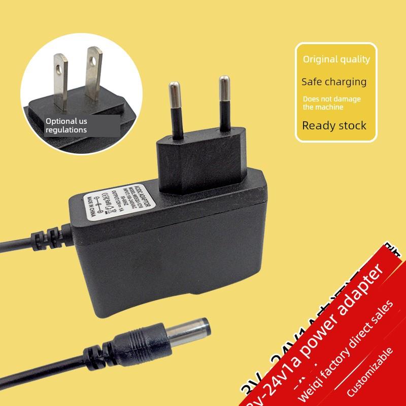 热销388壳DC3V1A5V1A9V1A12V0.6A12V1A24V0.5A电源适配器欧规圆脚