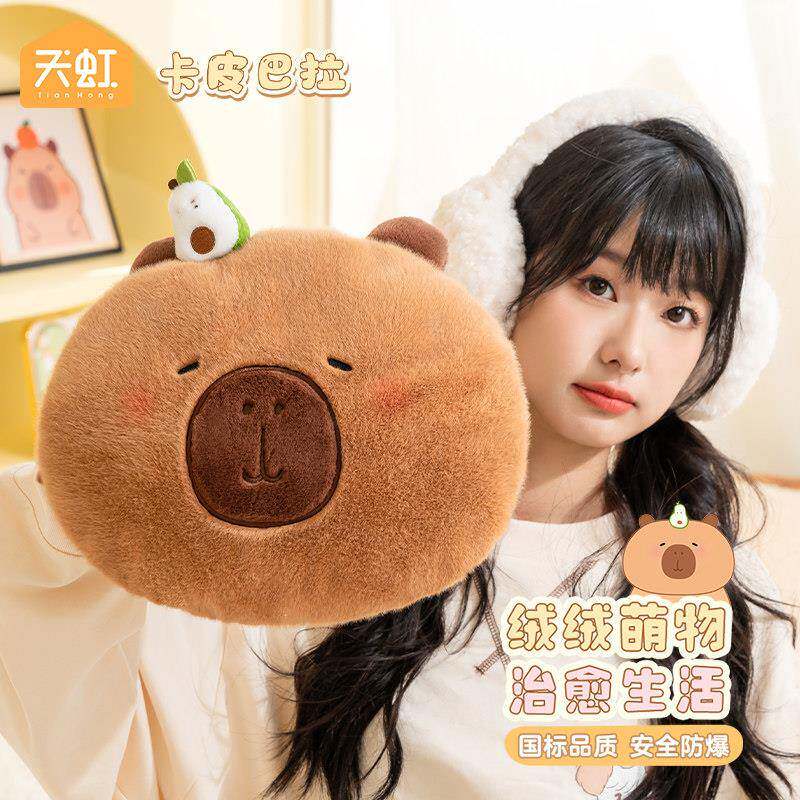 天虹电热水袋卡通毛绒电暖宝充电防爆国标暖宝宝女生暖肚子暖手宝