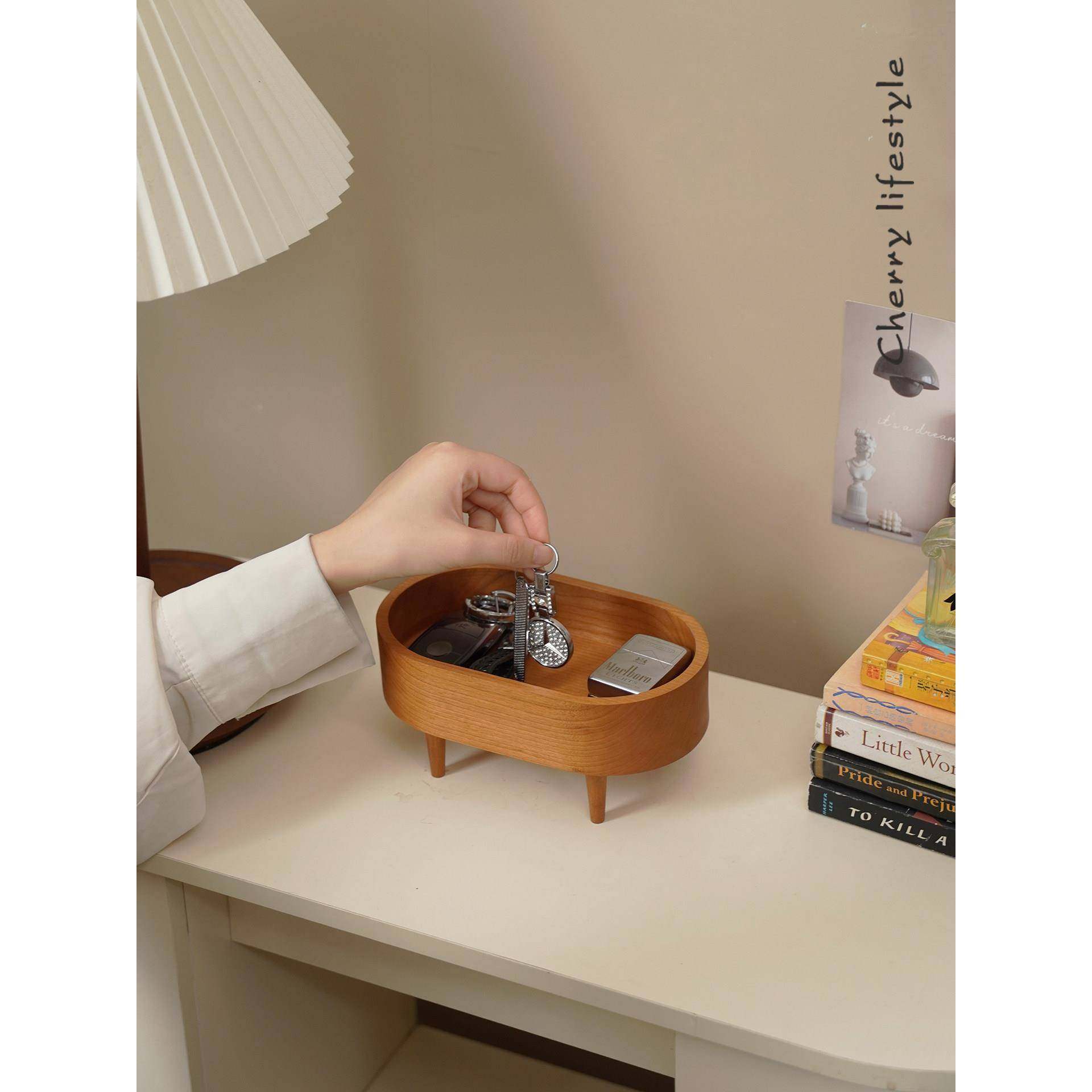 门口鞋柜上放钥匙收纳盒实木玄关入户钥匙收纳盒高档精致创意摆件,收纳整理,钥匙收纳盒,淘宝优惠券,粉丝福利购,淘宝优惠卷