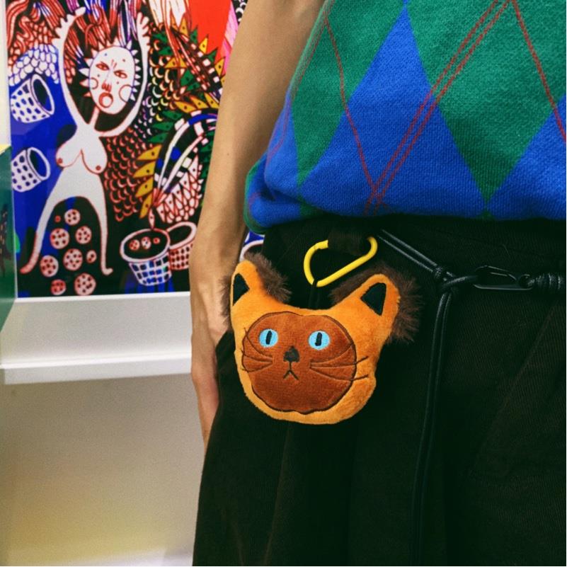 uodycoco猫猫头挂件原创个性丑萌公仔玩偶挂饰包包挂件车钥匙扣