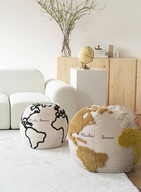 Coolercolour原创设计地球坐墩沙发凳脚凳卧室儿童房成人懒人沙发