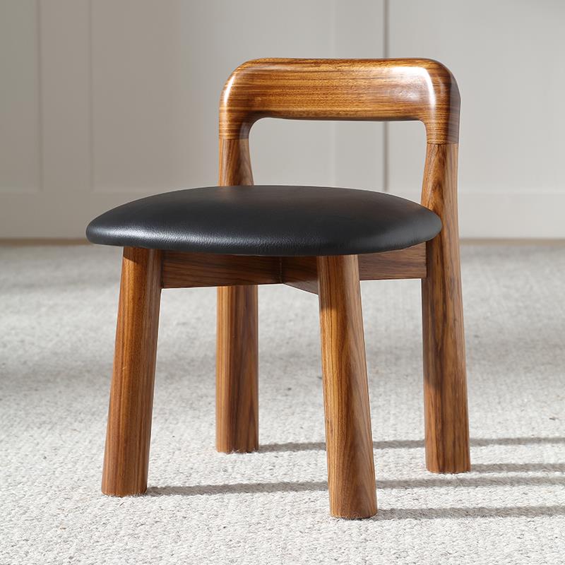 小实木凳子方凳实木小靠背椅矮凳板凳换鞋凳儿童椅小板凳靠背家用