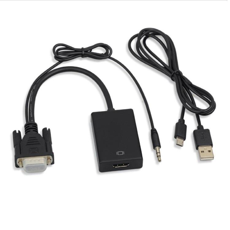 VGA带音频转HDMI转换器 vga转换器 hdmi转 VGA to HDMI带声音