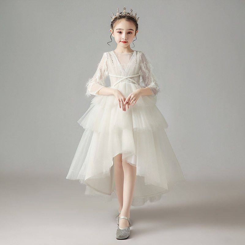春季长袖蓬蓬走秀婚纱花童演出服纱公主裙新款礼服钢琴儿童主持人,童装/婴儿装/亲子装,儿童礼服,淘宝优惠券,粉丝福利购,淘宝优惠卷