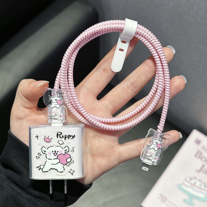 数据线保护套20w适用苹果15promax充电头16防摔软壳14 13防折断12