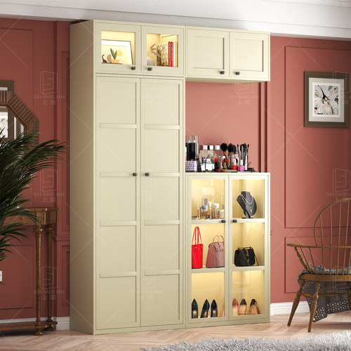 钢制书柜玻璃门防尘储物柜