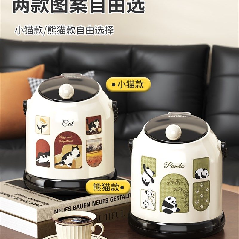 中古风桌面垃圾桶2025新款家用带盖G迷你垃圾收纳盒卧室客厅小纸,家庭/个人清洁工具,垃圾桶,淘宝优惠券,粉丝福利购,淘宝优惠卷