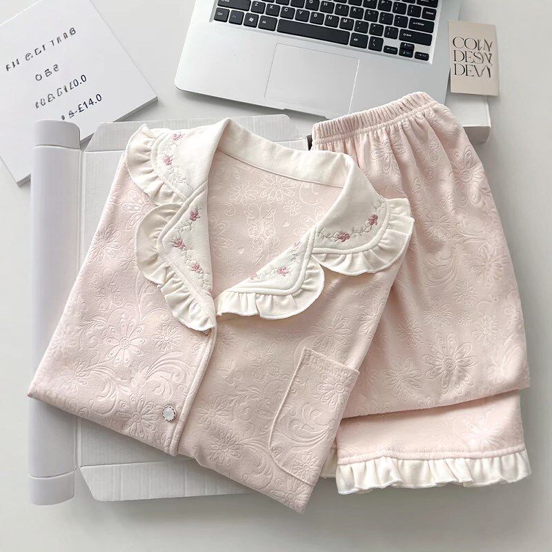 德绒女款秋冬季保暖加绒加厚长袖E甜美粉色学生休闲家居服套装,女士内衣/男士内衣/家居服,睡衣/家居服套装,淘宝优惠券,粉丝福利购,淘宝优惠卷