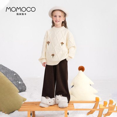 MOMOCO/玛米玛卡女童加绒休闲裤