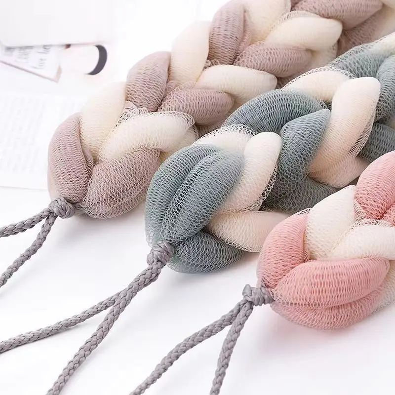 沐浴条搓澡巾洗澡巾拉背条长条成人搓背巾沐浴球泡沫强力搓泥