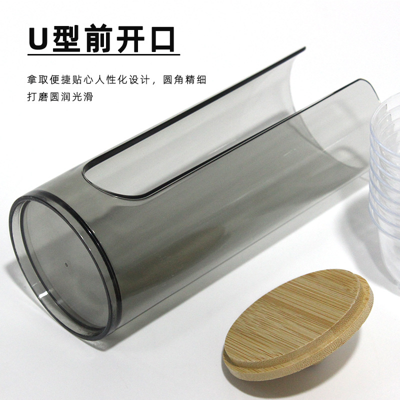 一次性轻奢高档功夫茶杯真开香试饮品茗杯防尘收纳高级感茶具杯架
