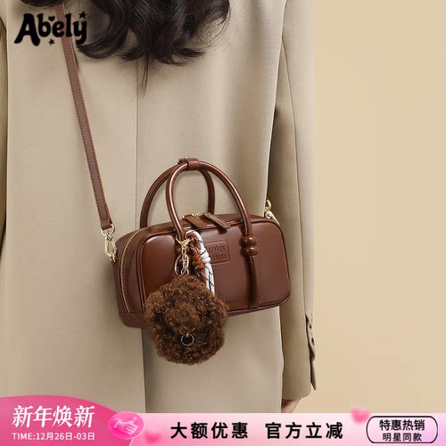 真皮女包2025拎包单肩bags枕头包