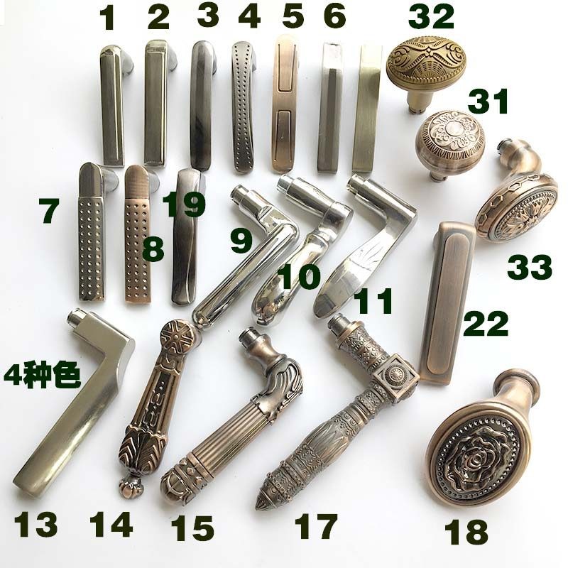 门锁把手配件大全美式浴室锁大门锁门拉手耐用进户门入户浴室老式