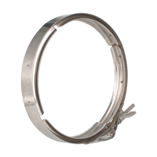 304不锈钢双备卡扣卡箍v卡槽管夹排气管道抱箍固定过滤器卡盘卡子