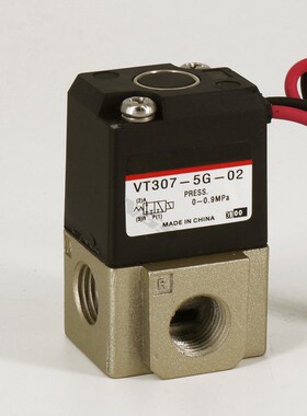 电磁阀 VT307-5G/6G-01/02 二位三通电磁阀 DC12V/24V气控阀SMC型