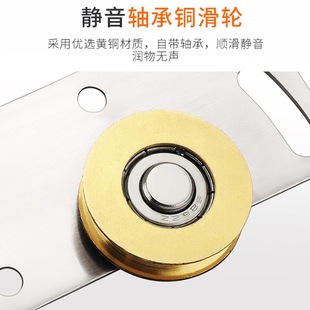柜门趟门轮衣柜移门滑轮推拉趟门上下轮不锈钢滚轮轴承铜凹轮 老式