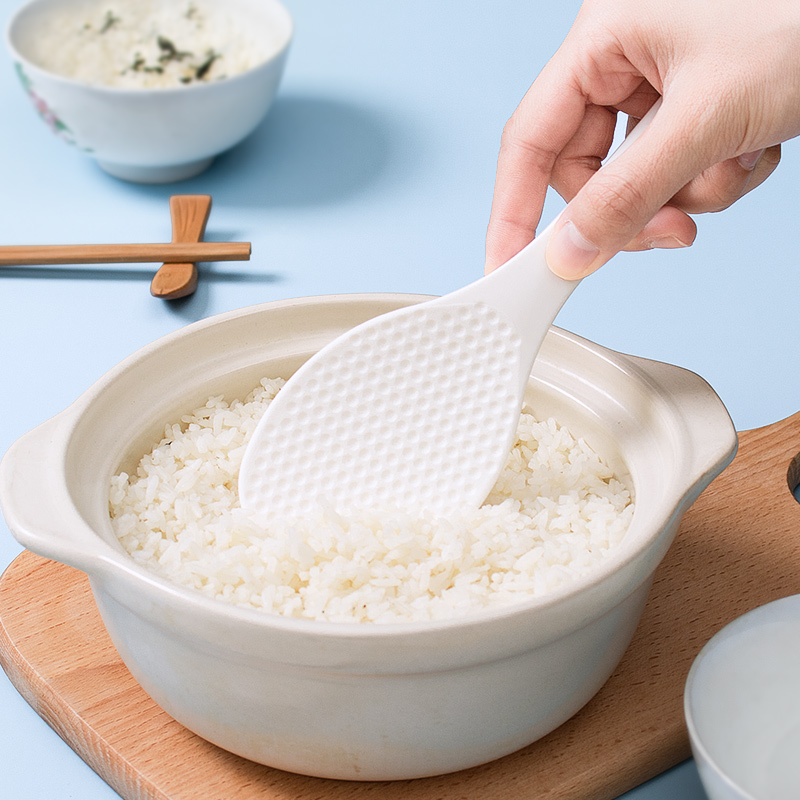 日本进口不粘饭勺米饭铲家用厨房电饭锅盛饭勺子饭瓢米饭铲2个装